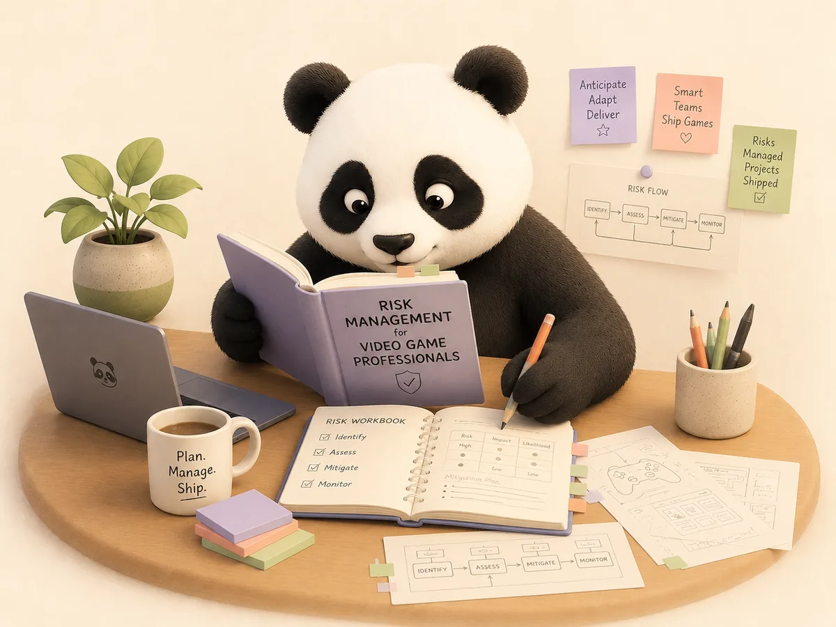 Production Panda working through risk and delivery plans.